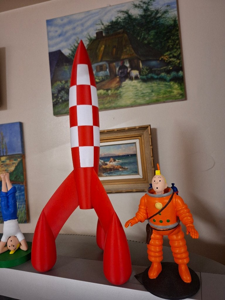 Kuifje raket 30cm handgemaakte creatie, Ophalen of Verzenden, Overige typen