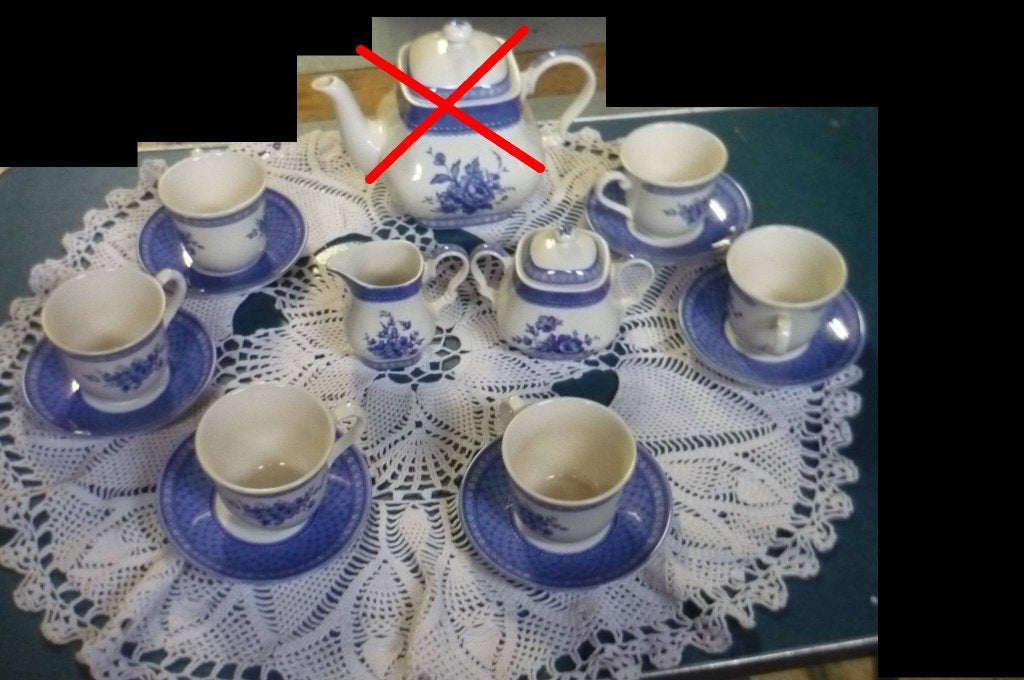 Service café Churchill "Out of bleu"-6 pers-Pas de cafetière, Enlèvement ou Envoi