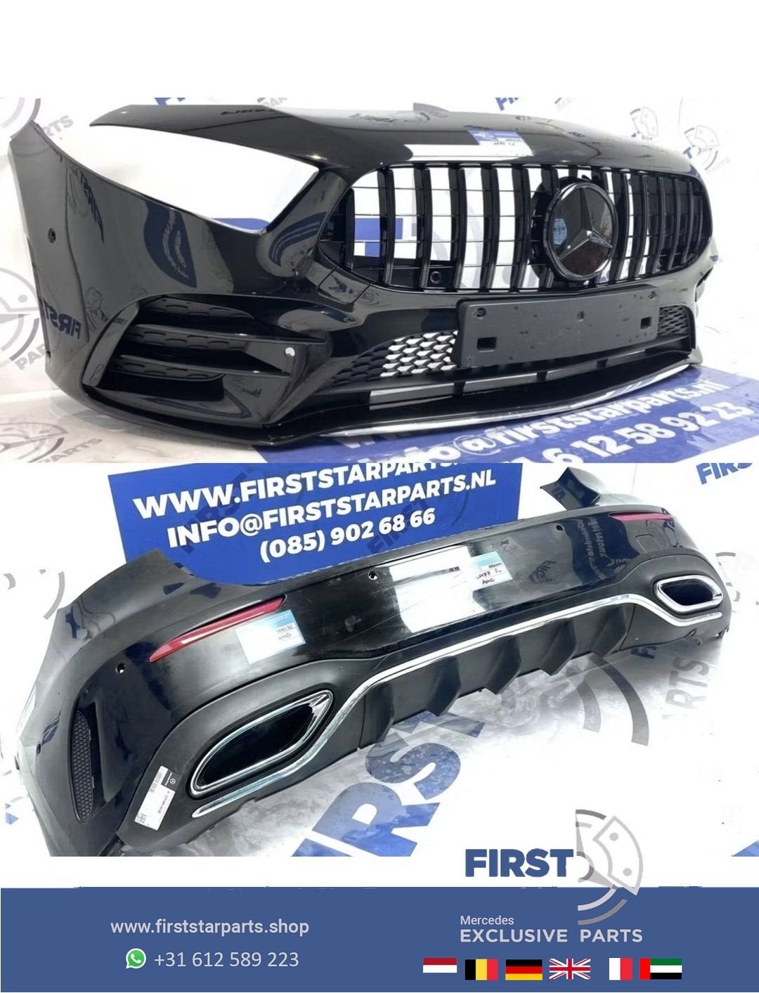 W177 A KLASSE 2022 AMG PAKKET BUMPER SET Origineel Mercedes, Auto-onderdelen, Gebruikt, -, Ophalen of Verzenden, Bumper