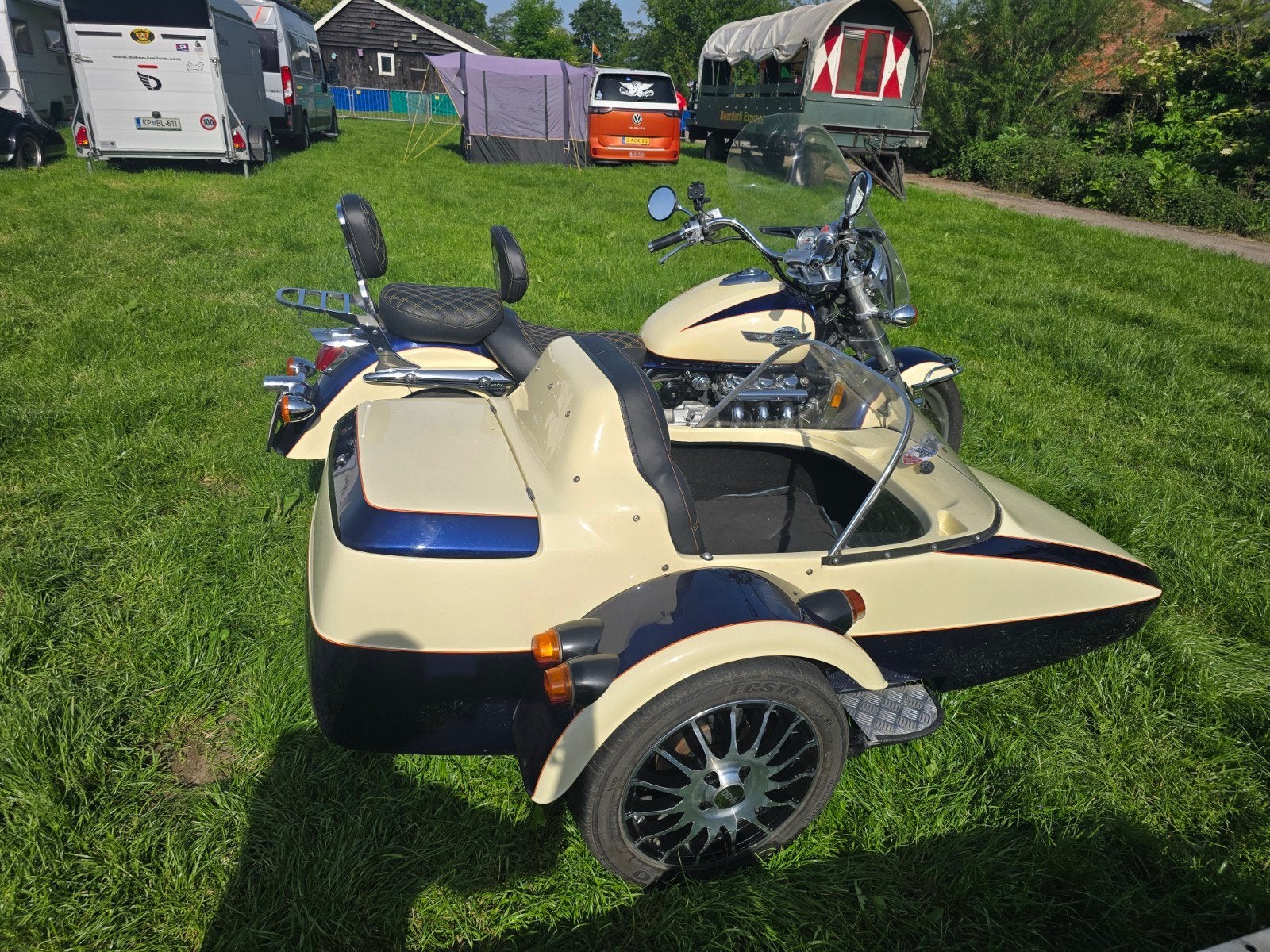 Valkyrie Gl1500C met EZS zijspan, Occasion, Plus de 35 kW, 1500 cm³, Manuelle
