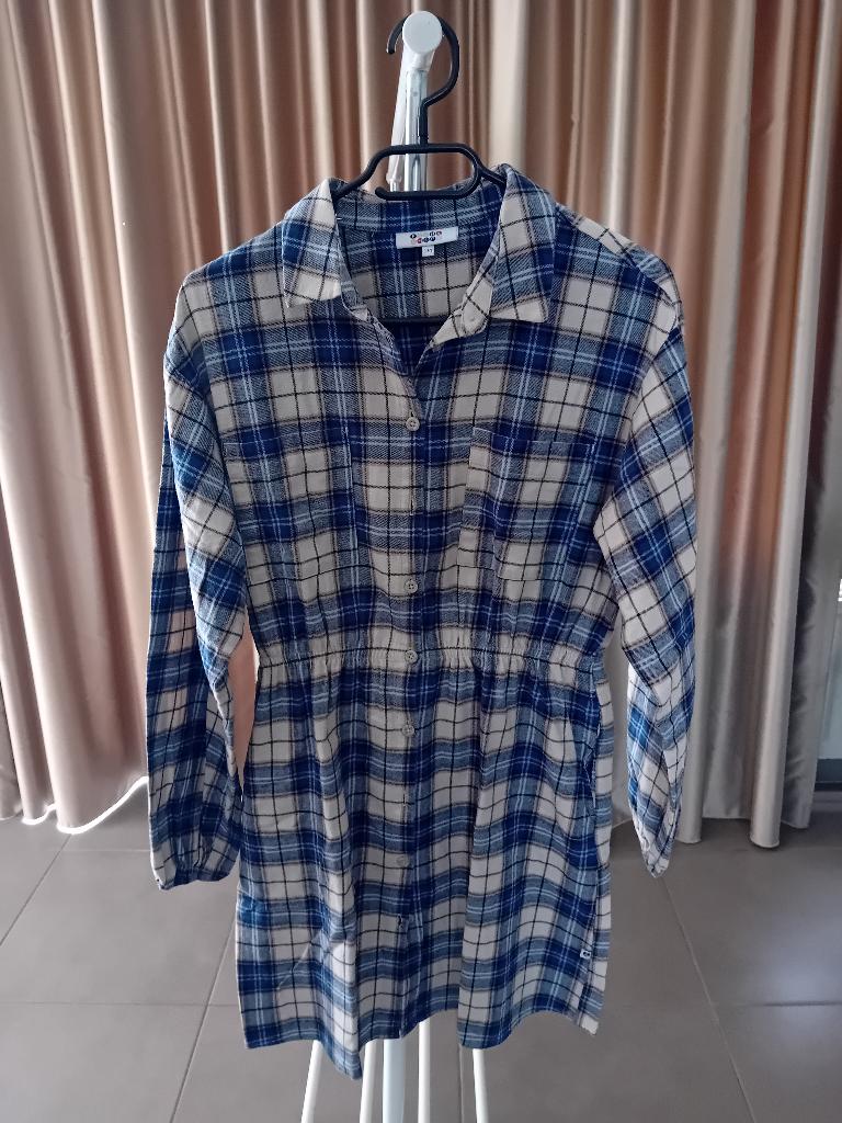 Kleed flanel maat 170, Fish & Chips, Robe ou Jupe, Comme neuf, Enlèvement