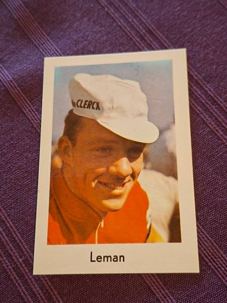 Prentje/Chromo : Eric Leman / Flandria, Collections, Enlèvement ou Envoi, Comme neuf, Affiche, Image ou Autocollant