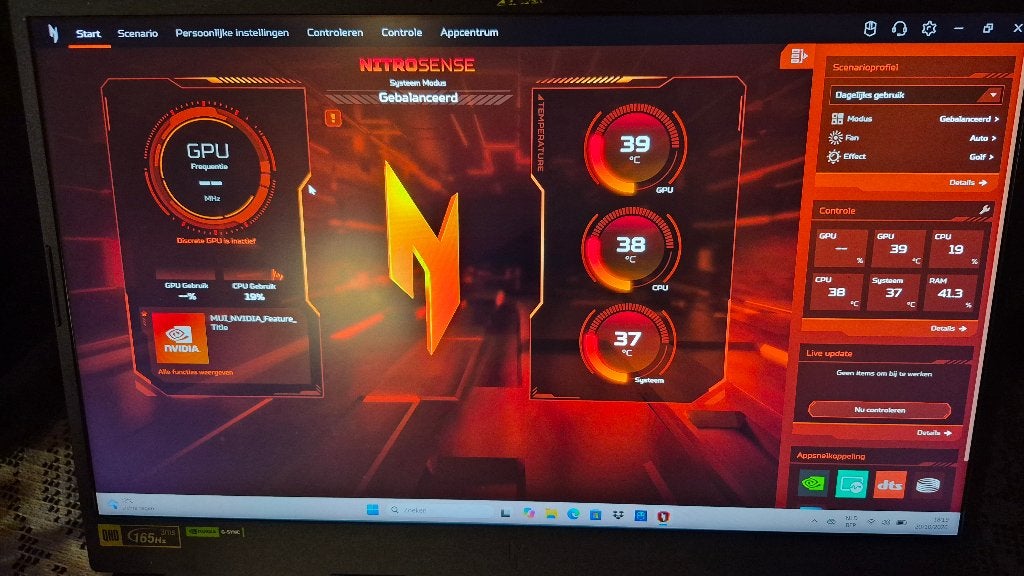 Acer Nitro 5 AN17-41-R7VF  game laptop, Computers en Software, Ophalen, Zo goed als nieuw, Gaming, SSD