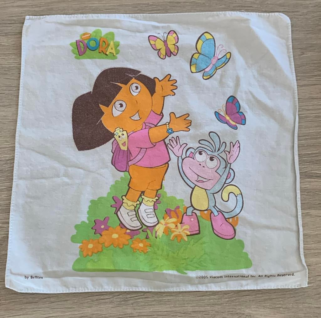 Zakdoek Dora the explorer, Kinderen en Baby's, Ophalen of Verzenden, Gebruikt, Jongetje of Meisje