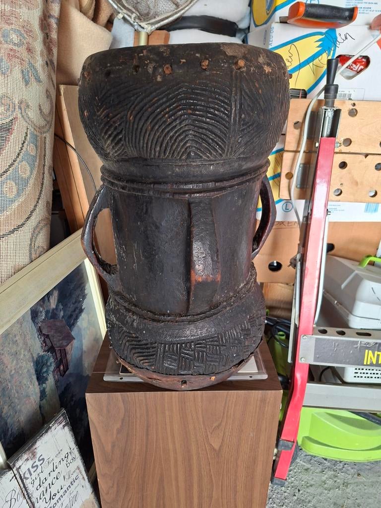 Kongolesche trommel met werk aan zie foto, Ophalen