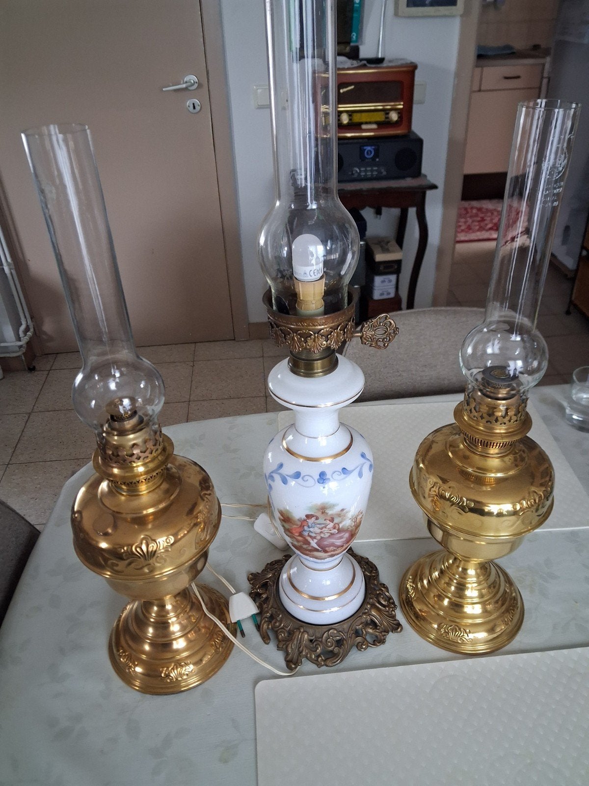 3 olielampen  samen 40eur, Ophalen