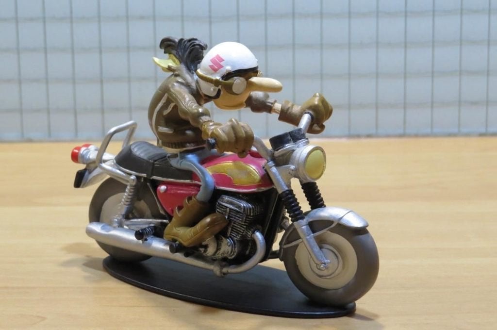 Joe Bar Nestor Lapoinier Suzuki T500 1:18 JB37, Verzamelen, Ophalen of Verzenden