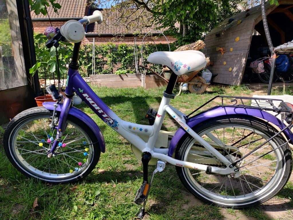 Norta meisjesfiets, Ophalen, Terugtraprem, Gebruikt, Handrem
