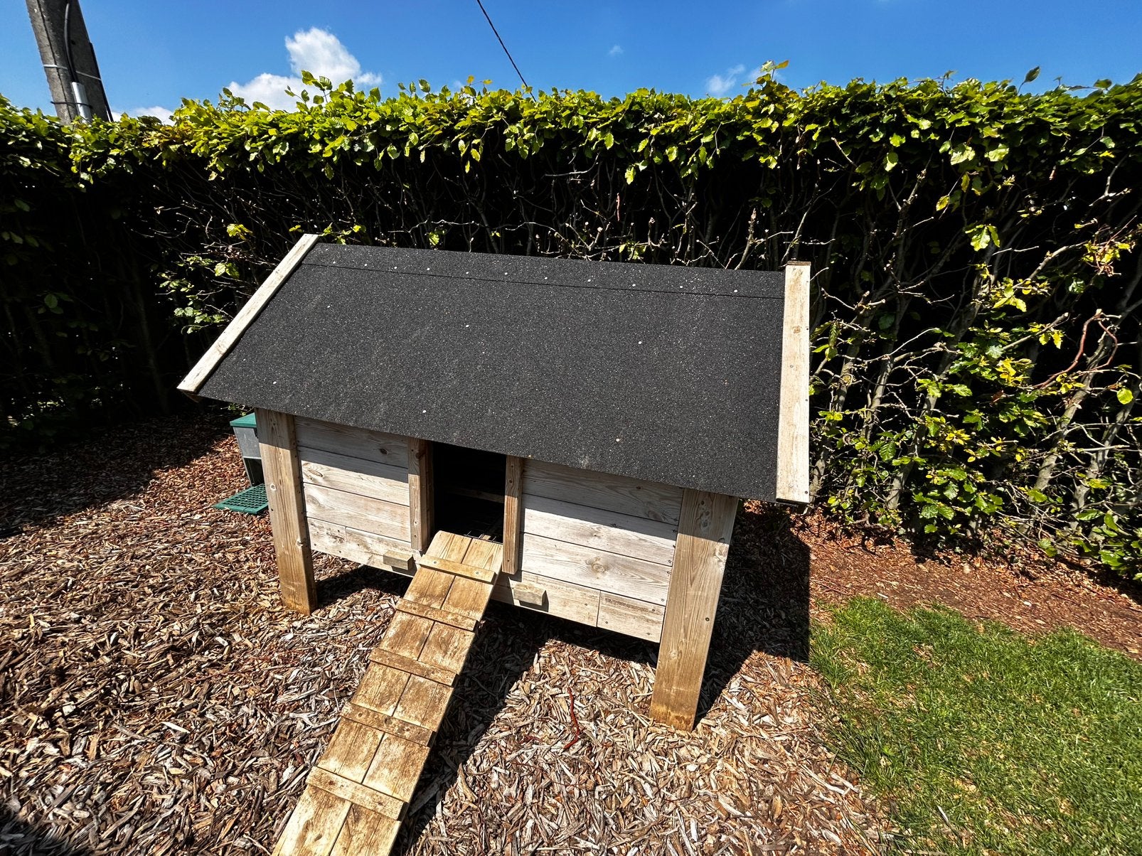 Kippenhok uit geimpregneerd tuinhout, Animaux & Accessoires, Volatiles | Accessoires, Utilisé, Poulailler, Enlèvement