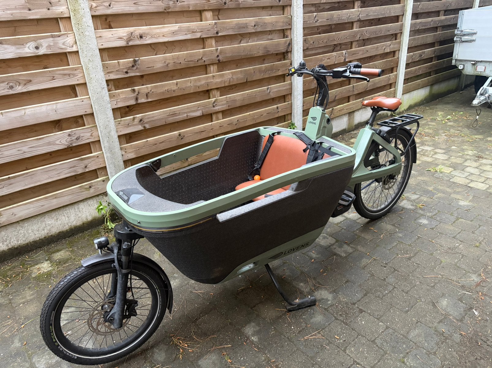 Lovens bakfiets, Ophalen, Gebruikt