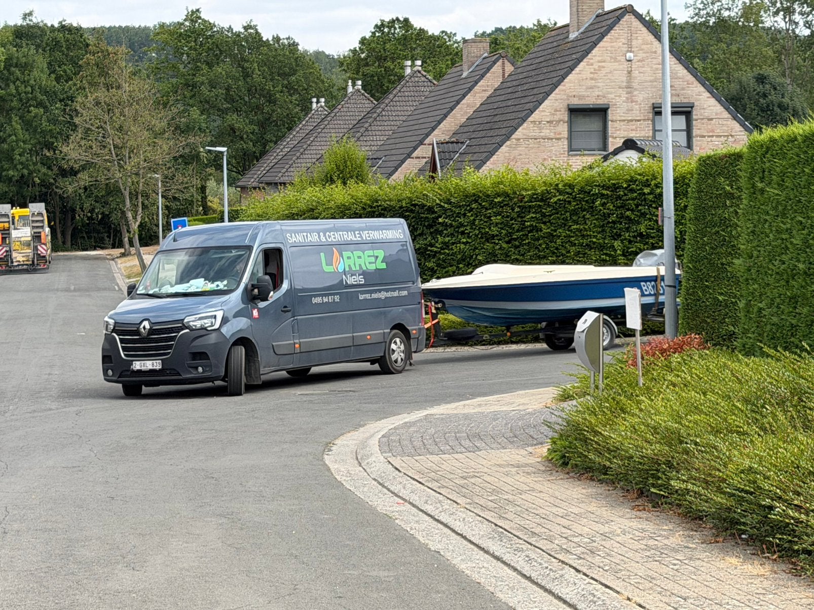 Polyester motorboot 4,5 m + Johnson 70 PK + trailer, Watersport en Boten, Ophalen, Polyester, Buitenboordmotor
