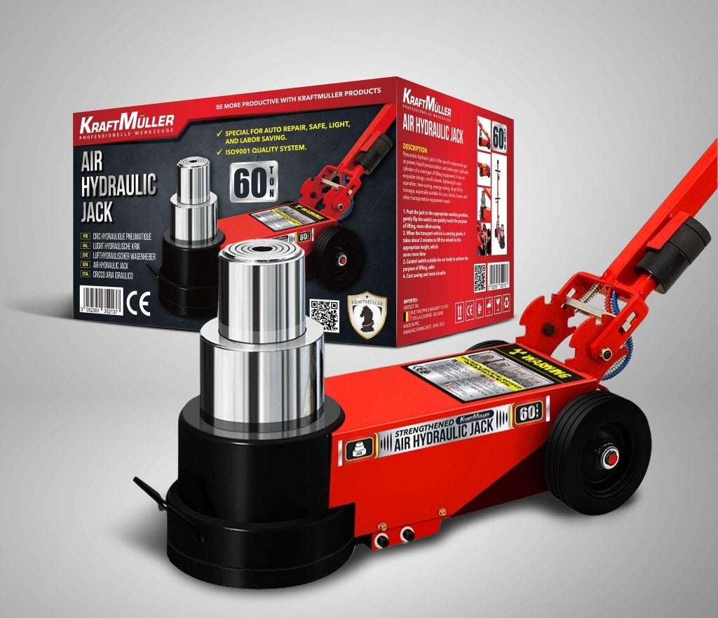 Garagekrik Heavy Load Pro 60 ton, Auto diversen, Krikken, Ophalen of Verzenden, Nieuw, Hydraulisch, Garagekrik