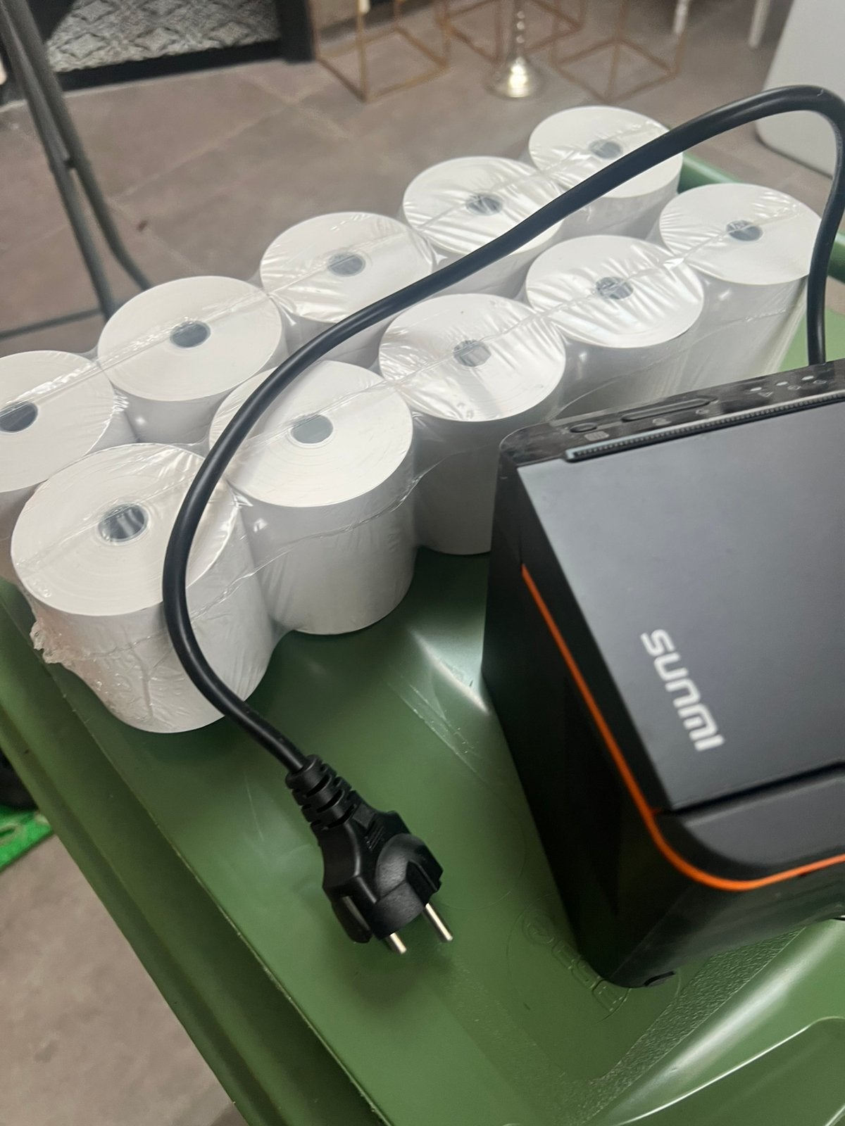 mini printer sunmi werkt perfect! + 50 rollen van 80 mm, Enlèvement, Comme neuf