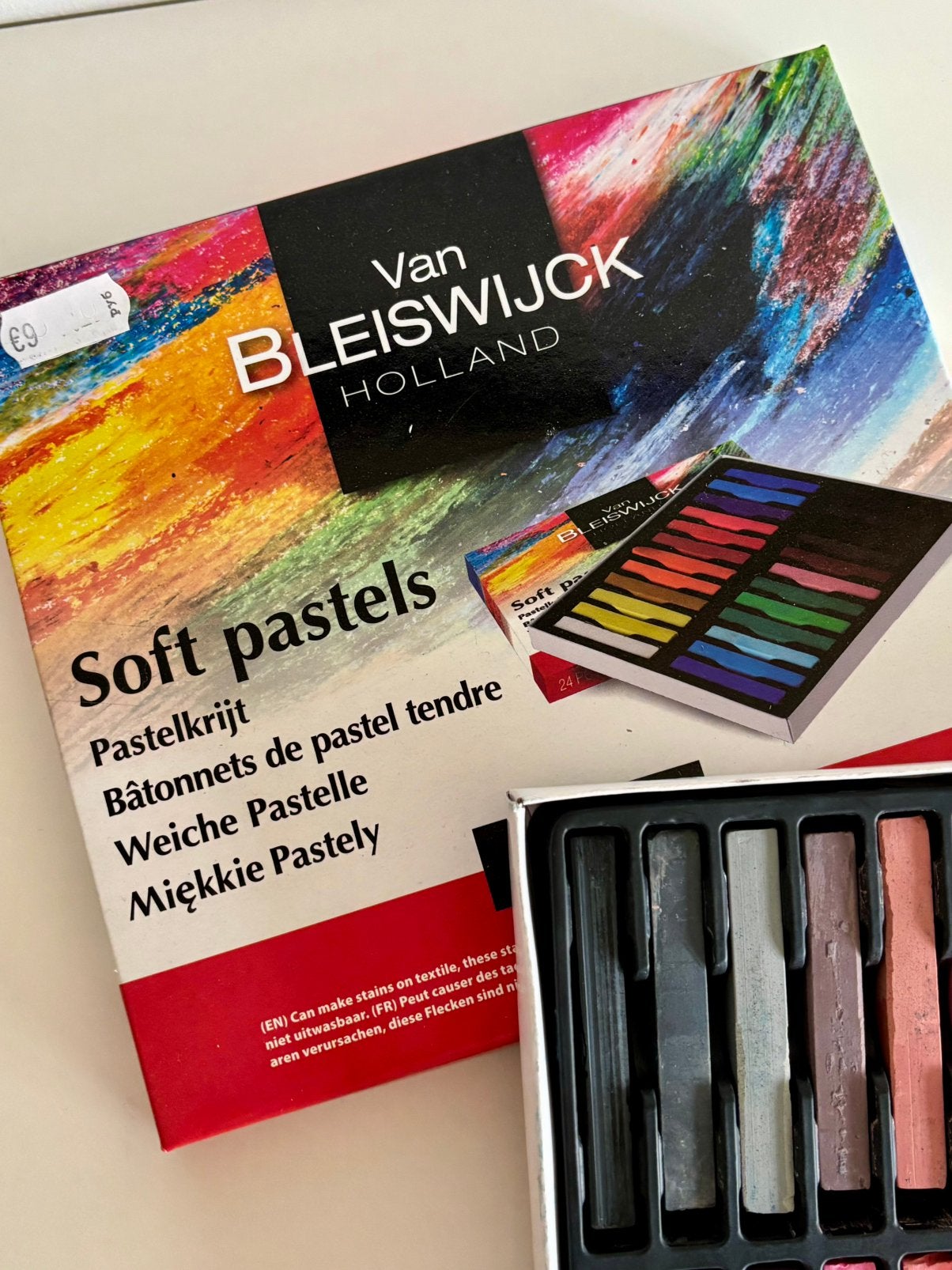 Pastelkrijt - 24 stuks, Ophalen of Verzenden, Zo goed als nieuw, Knutselmateriaal