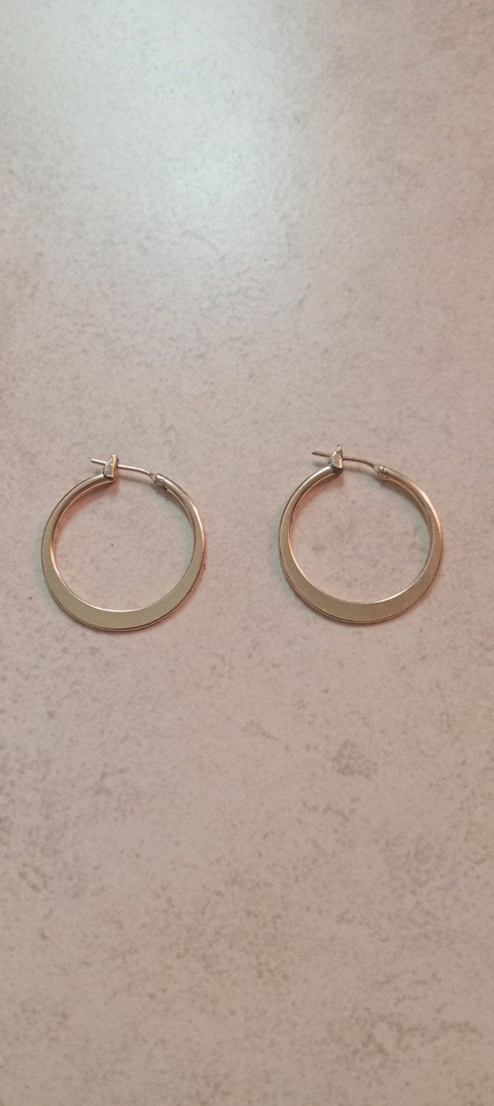 Bijou - Paire de boucles d'oreilles plaquées or, Gebruikt, Ophalen of Verzenden, Knopjes of Stekers, Goud