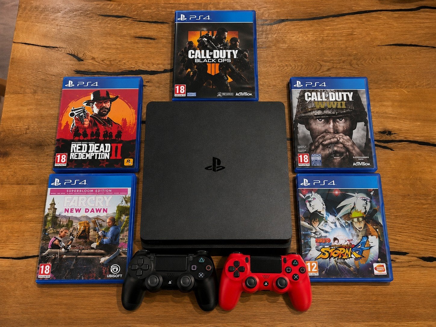 PlayStation 4 + 2 controllers + 5 games | PS4 bundel, Games en Spelcomputers, Ophalen