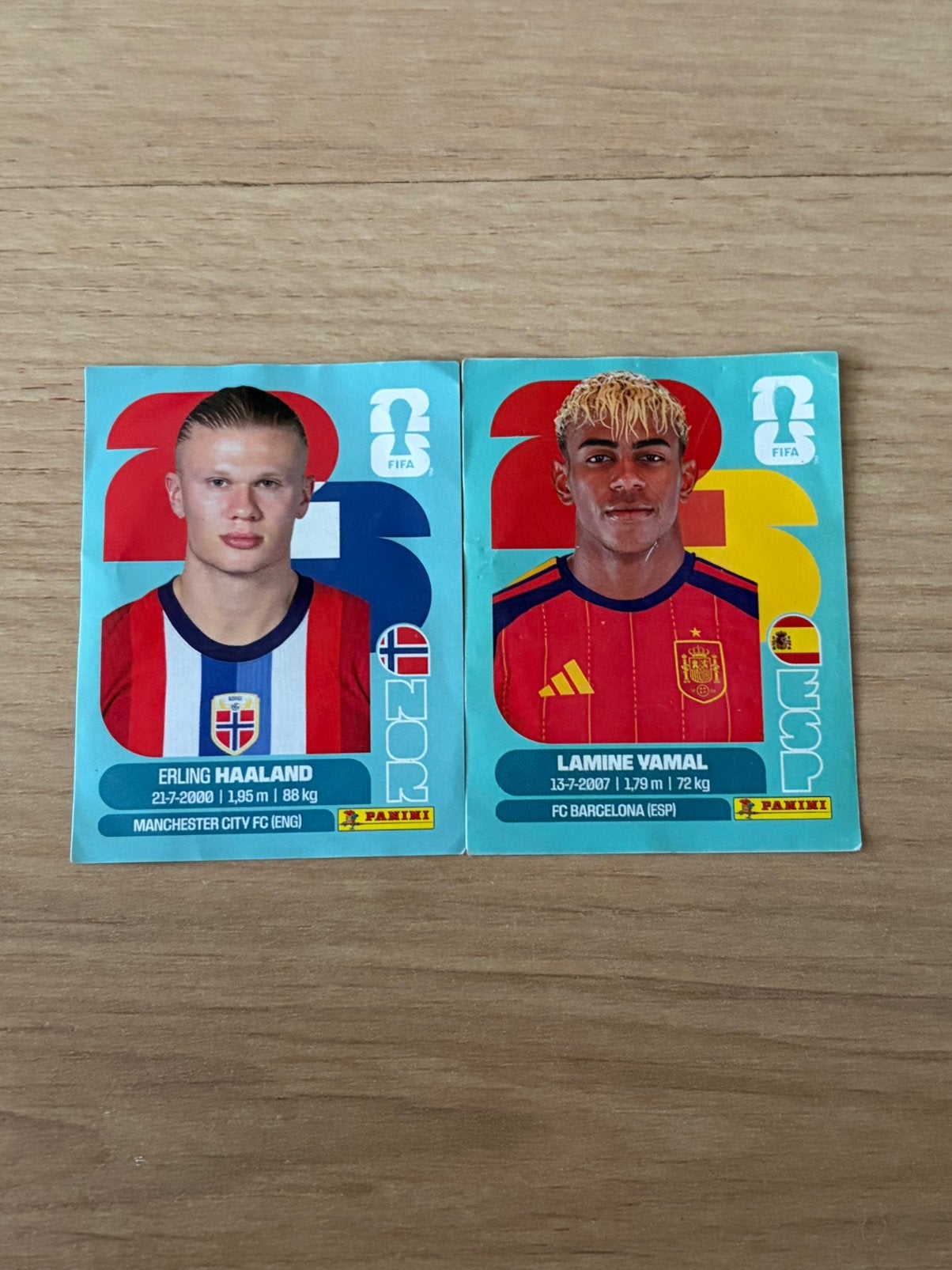 Haaland-Lamine Yamal stickers Panini, Collections, Enlèvement, Neuf