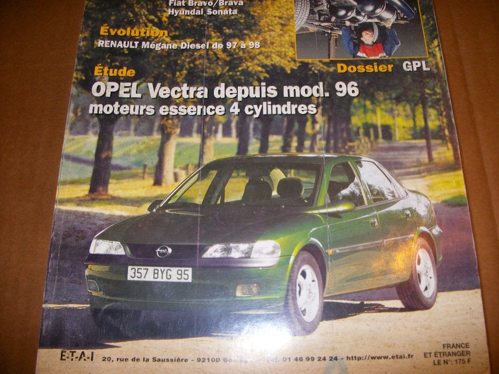 revue technique opel vectra B essence 1996-1998, Enlèvement ou Envoi