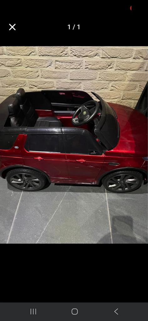 Elektrische kinder auto range rover rood, Kinderen en Baby's, Ophalen