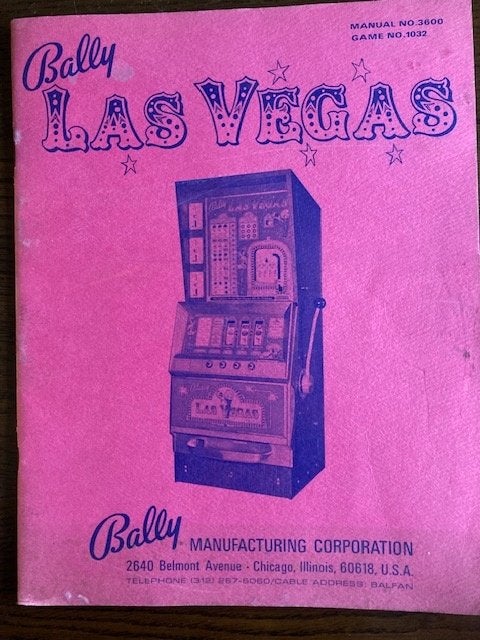 BALLY JACKPOT LAS VEGAS MANUAL D'OPERATION, Collections, Enlèvement ou Envoi, Utilisé