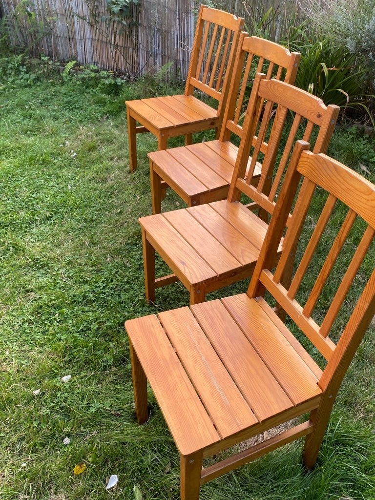 Chaises en bois, Maison & Meubles, Autres couleurs, Comme neuf, Enlèvement, Bois