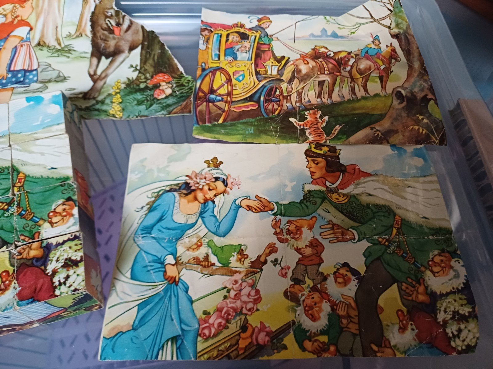 puzzle vintage en bois 24 pièces, Enlèvement ou Envoi