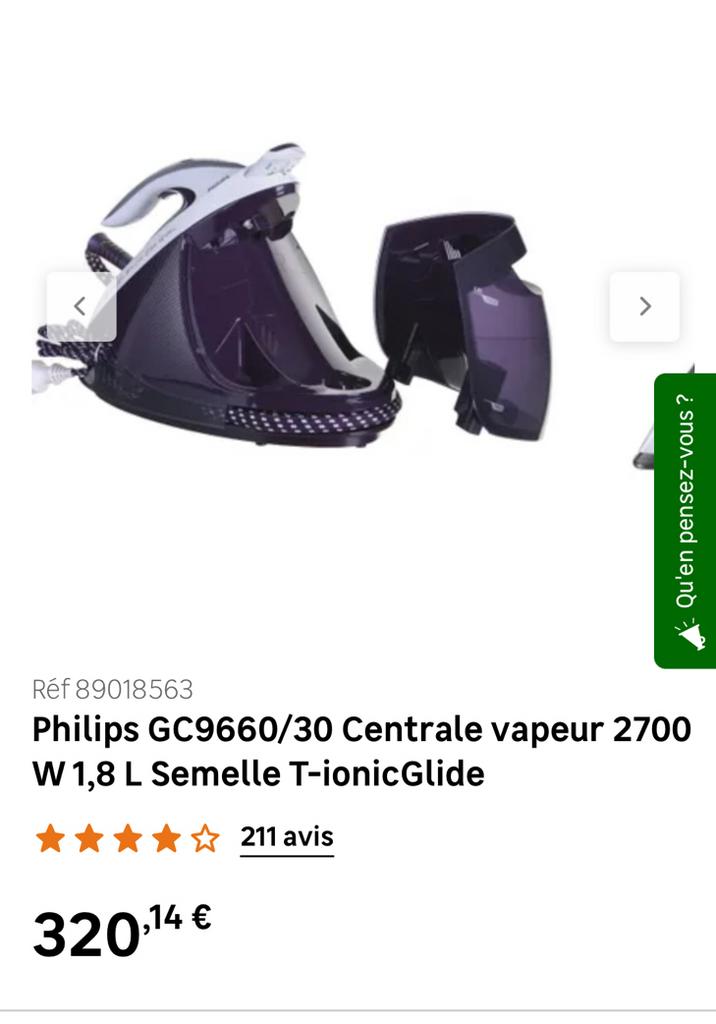 Centrale vapeur Philips Aqua Pro tres bonne etat, Electroménager, Fers à repasser & Planches à repasser, Enlèvement, Comme neuf