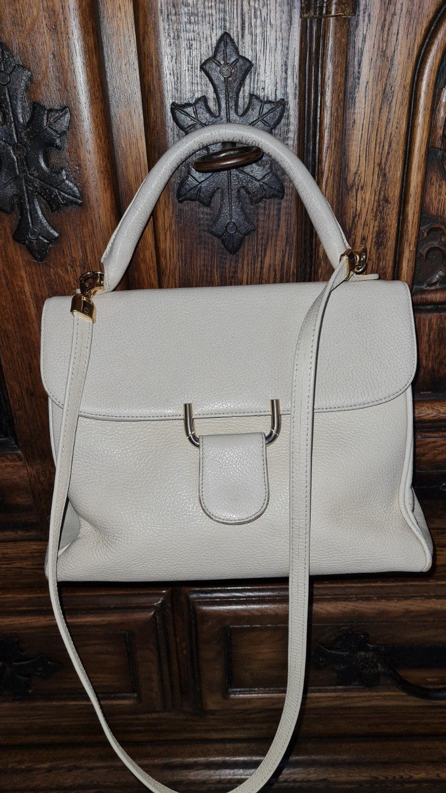 Sac à main en cuir vintage, Enlèvement ou Envoi, Sac à main