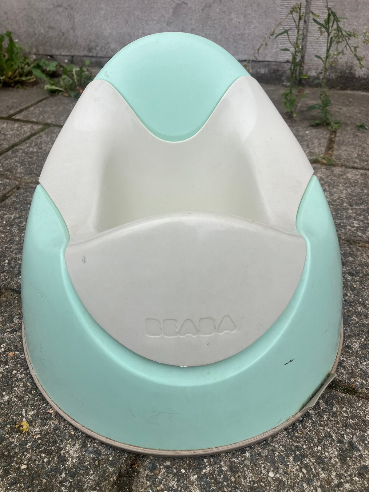 Petit-pot de toilette BEABA vert d’eau et gris, Enfants & Bébés, Enlèvement, Utilisé, Autres types