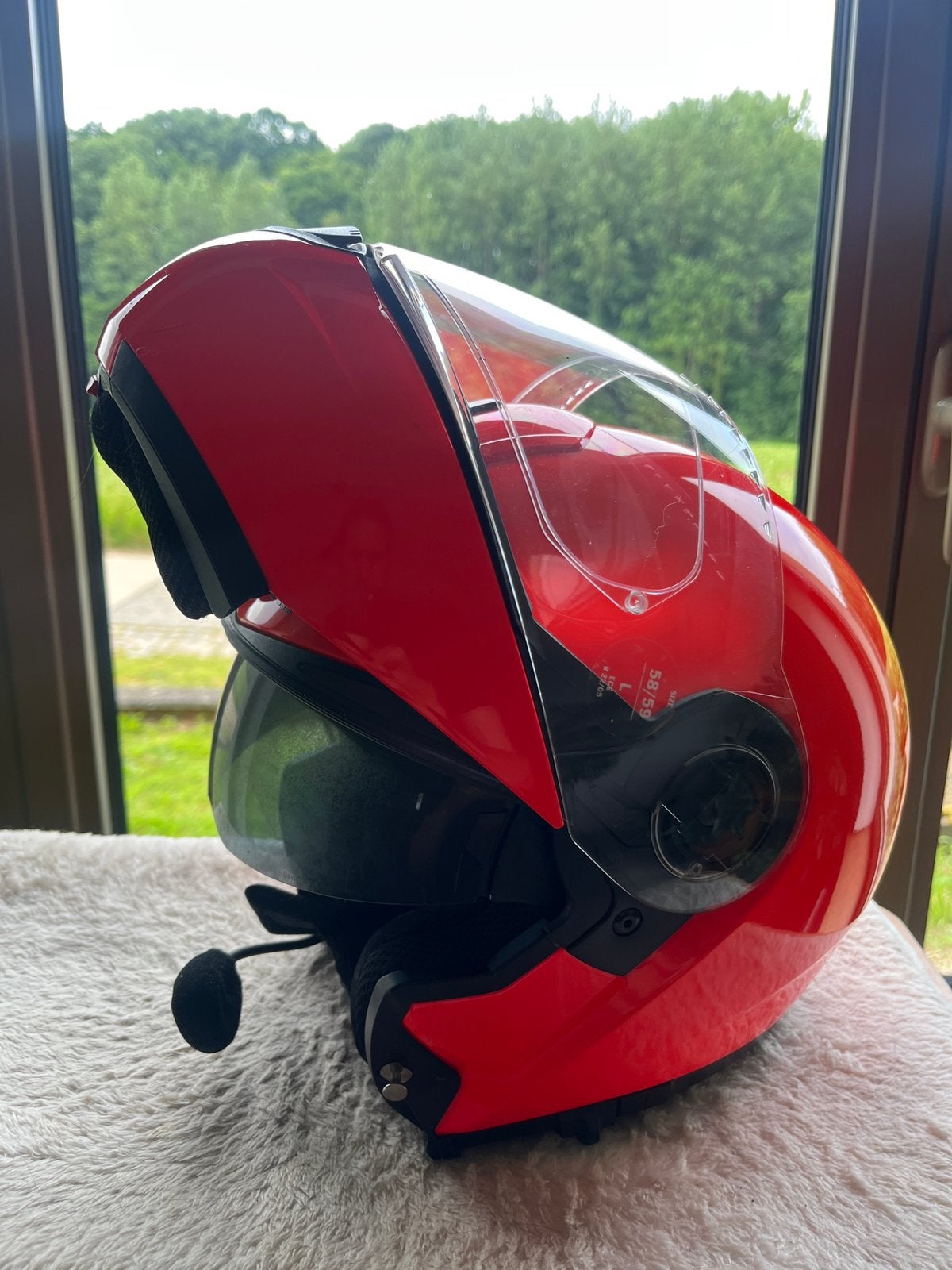 Shuberth C3 systeemhelm met cardo intercom, Motos, Enlèvement, L, Casque système