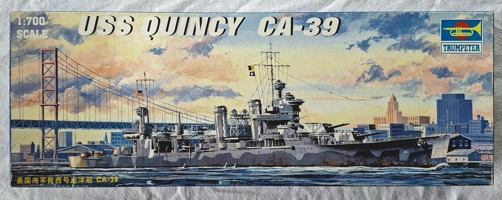 Trompettiste USS Quincy CA-39 1/700, Hobby & Loisirs créatifs, Modélisme | Bateaux & Navires, Enlèvement ou Envoi, Neuf, 1:200 ou moins