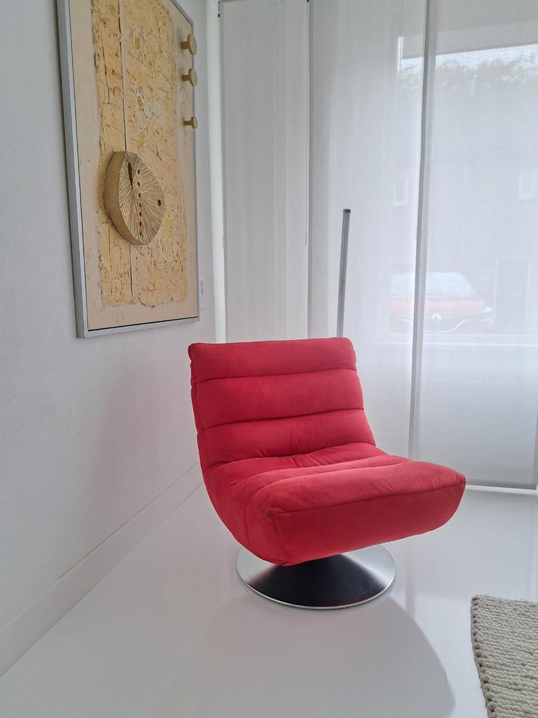 Chaise pivotante avec cabine en alcantara, Maison & Meubles, Fauteuils, Enlèvement ou Envoi