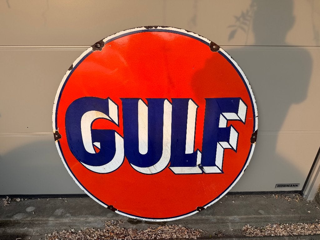 Plaque émaillée GULF, Ophalen