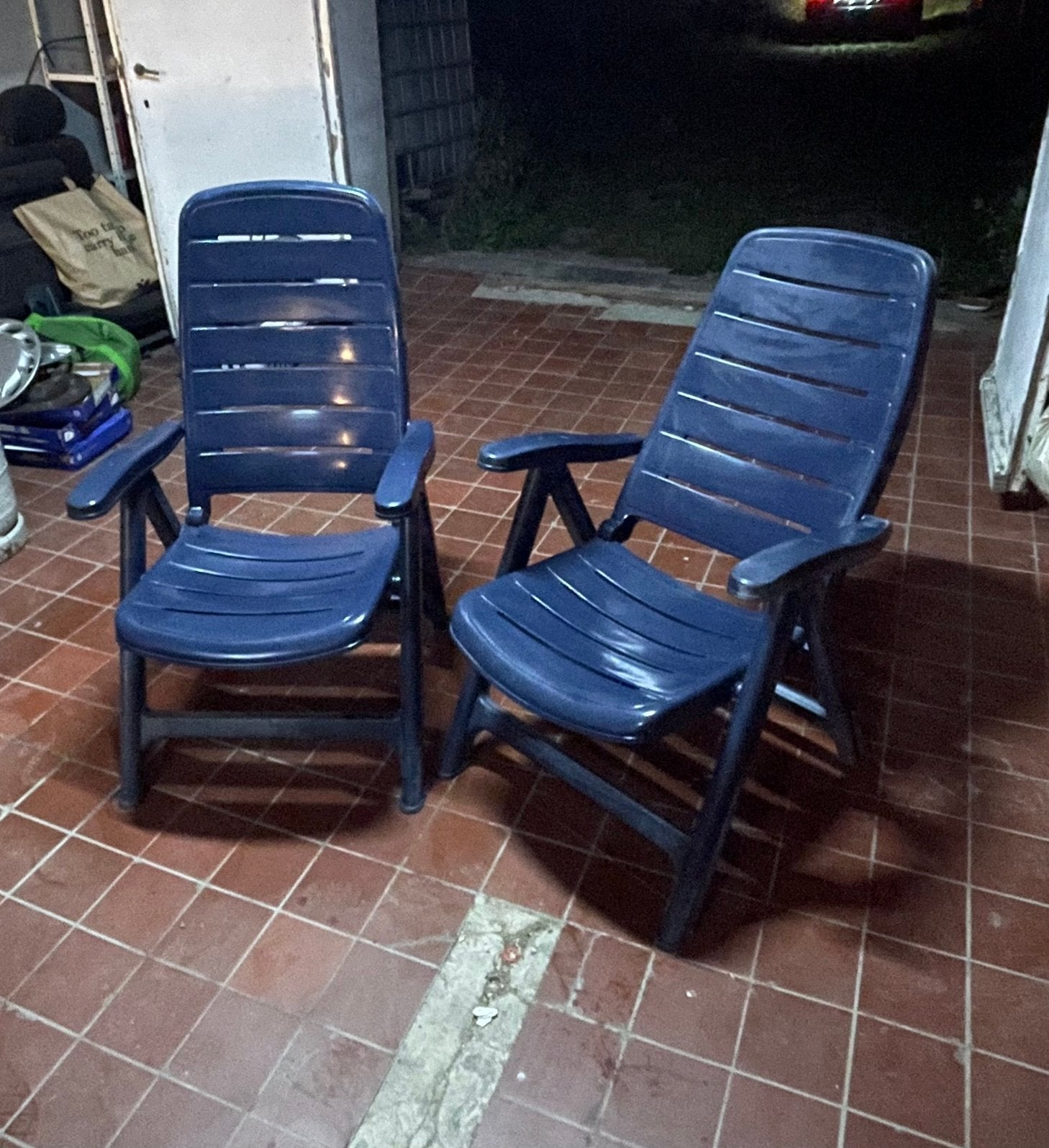 2 chaises de jardin, Enlèvement, Utilisé, Pliant