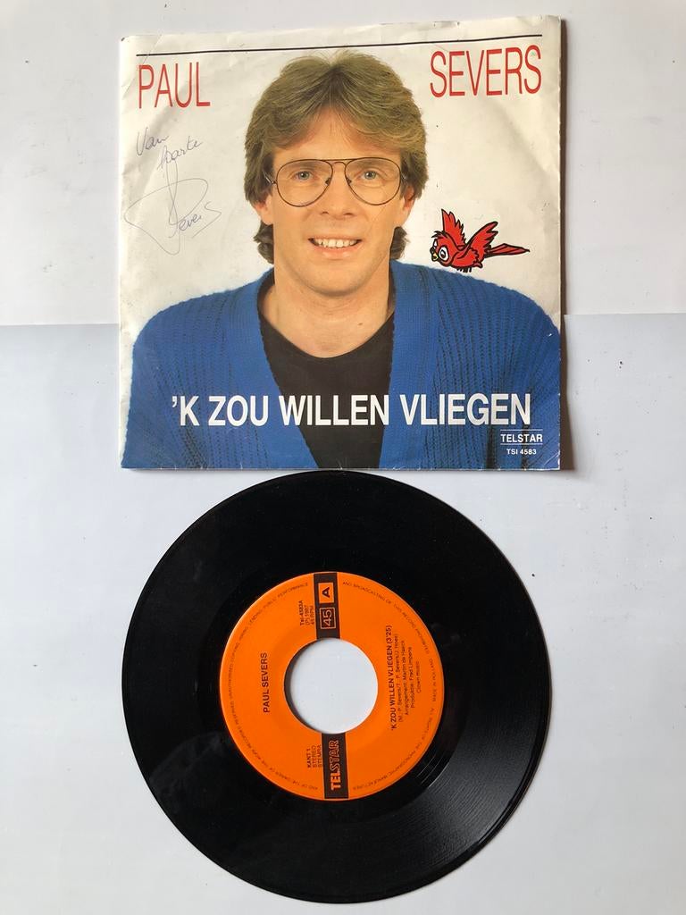 Paul Severs: 'k zou willen vliegen ( gehandtekend; telstar), Cd's en Dvd's, Verzenden, Zo goed als nieuw