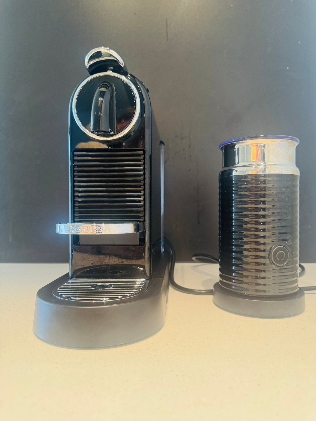 Mousseur à lait Nespresso Aeroccino - Noir, Enlèvement, Comme neuf, Nespresso