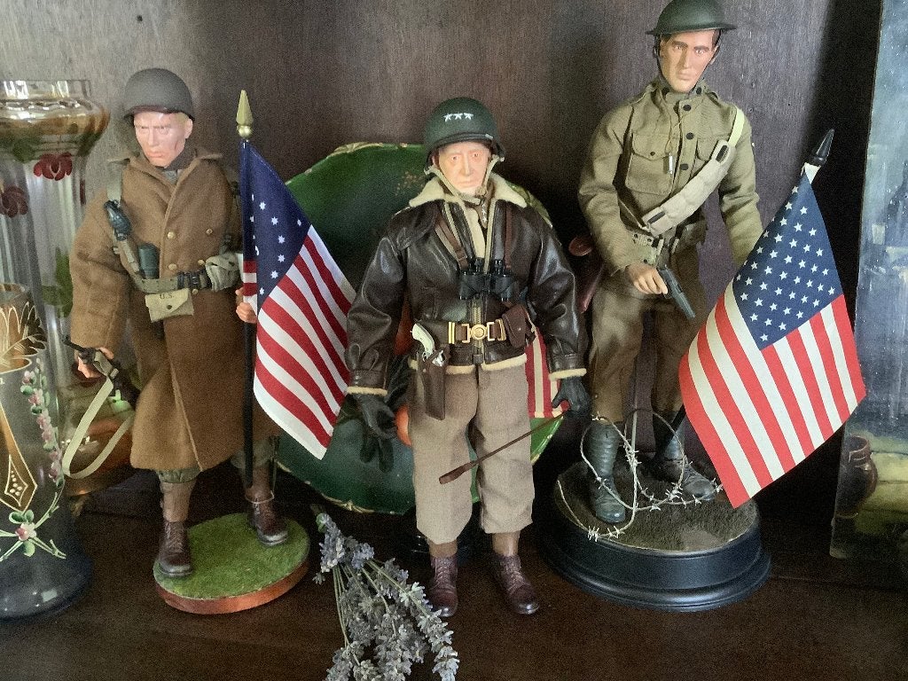 1/6 GENERAAL PATTON ,INFANTERIST, U.S ARMY SOLDAAT WW2 ., Antiquités & Art, Enlèvement