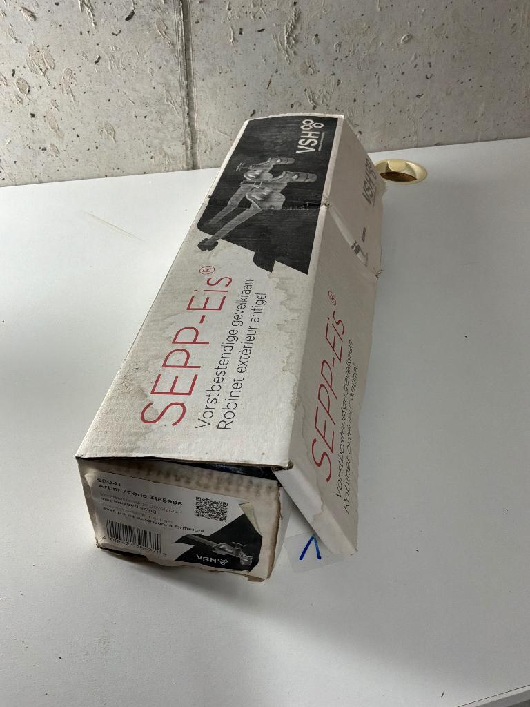 Vorstbestendige gevelkraan Sepp-eis DN15 135-500mm, Ophalen of Verzenden, Nieuw, Kraan