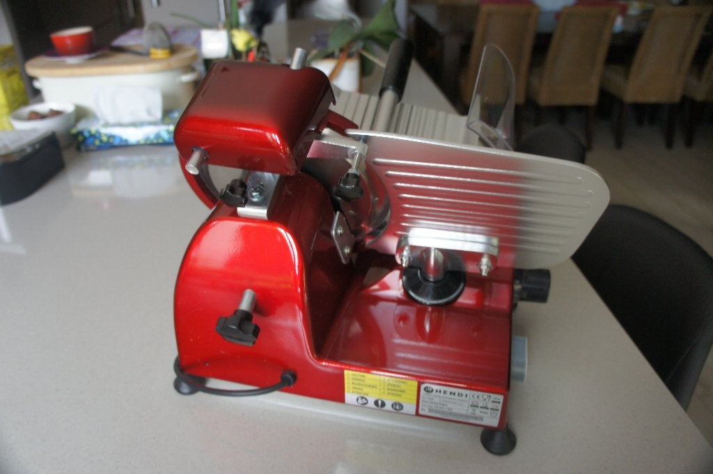 Snijmachine, Huis en Inrichting, Keuken | Keukenbenodigdheden, Ophalen, Hendi, Zo goed als nieuw, Metaal