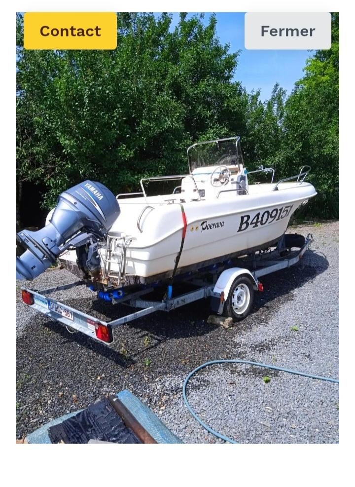 Pacific Craft Open 500 zonder aanhanger €8000//trailer €1300, Overige merken, Gebruikt, Buitenboordmotor, Polyester