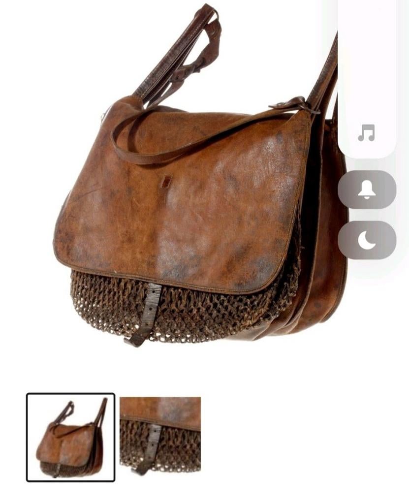 Hunting leather bag  30s, Ophalen of Verzenden