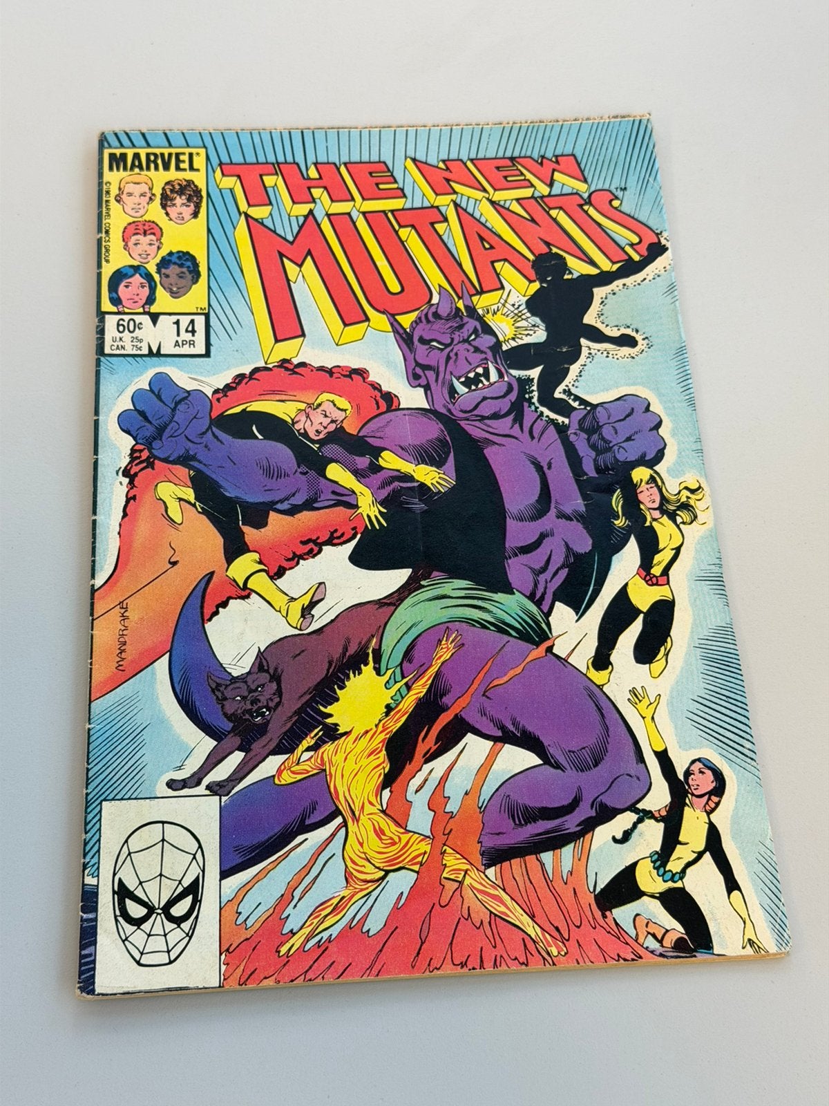 Marvel The New Mutants #14 1984 – 1st Magik Key Issue, Boeken, Eén comic, Ophalen of Verzenden, Zo goed als nieuw