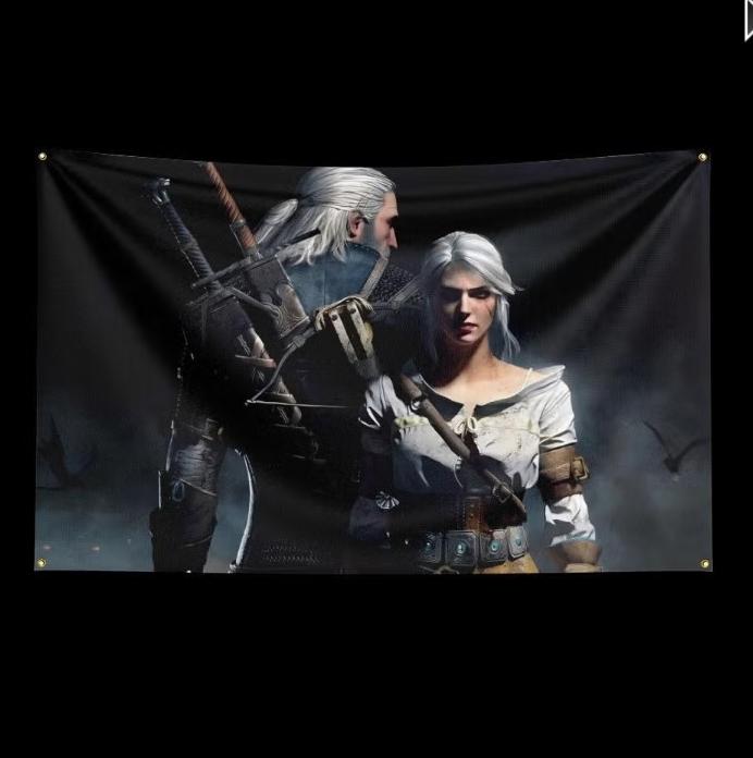 Grote vlaggen The Witcher (150x90cm), Ophalen of Verzenden, Nieuw