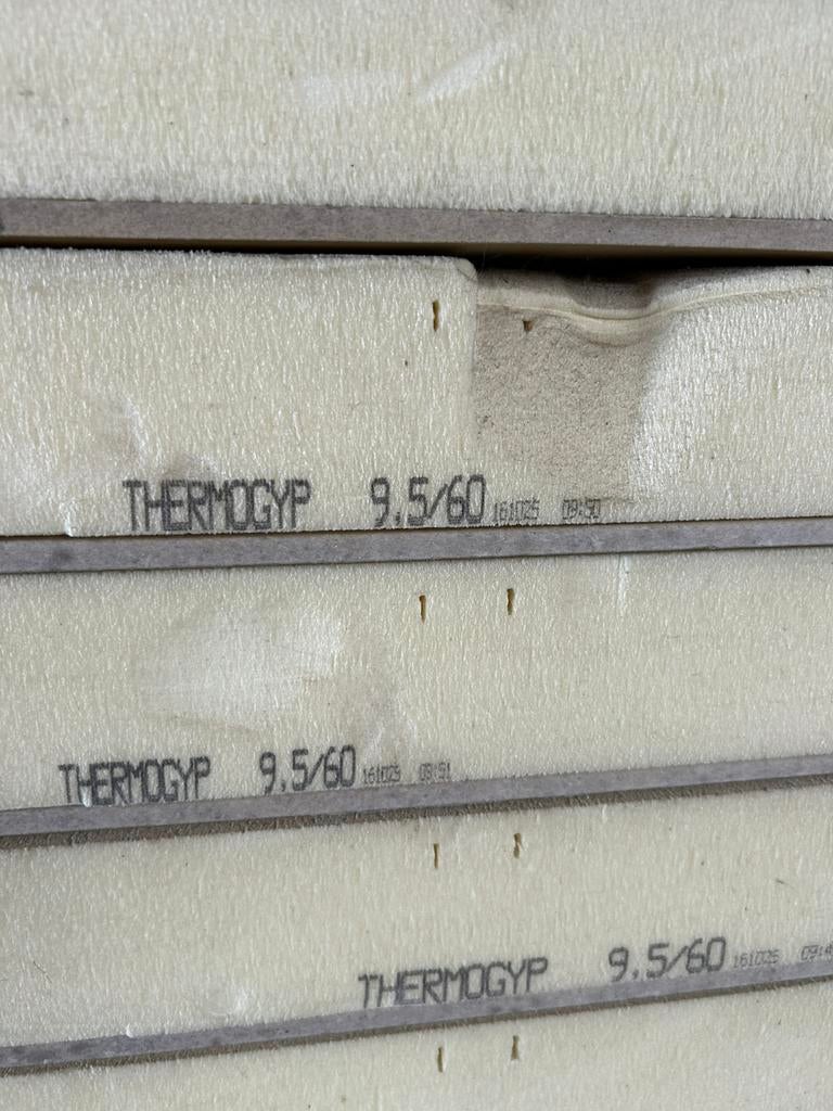 Thermogyp, Doe-het-zelf en Bouw, Ophalen, 4 tot 8 cm, Zo goed als nieuw, Hardschuim (Pir)