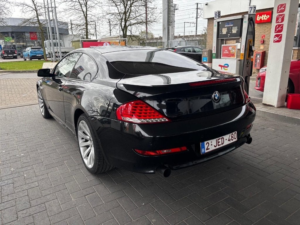 BMW 630i automaat, Auto's, Automaat, 4 zetels, Zwart, Leder