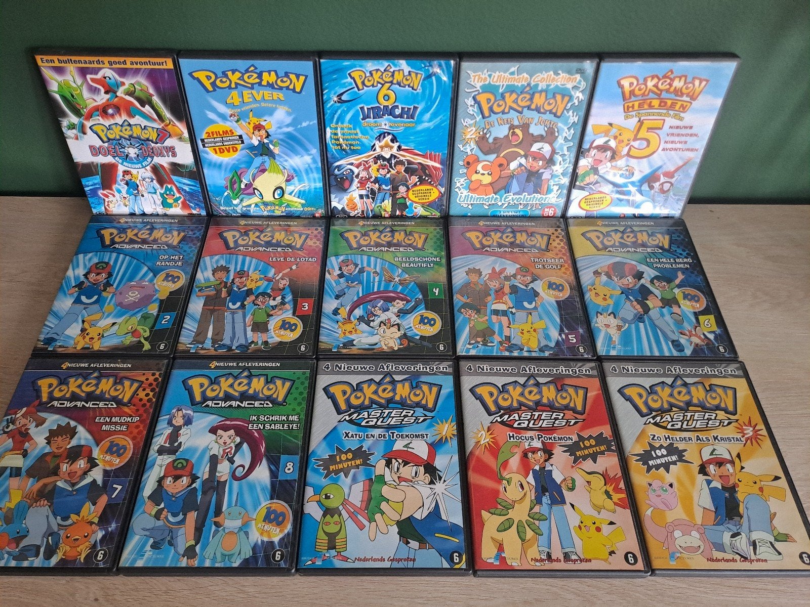 15 Pokemon dvd's in nieuwstaat, Enlèvement