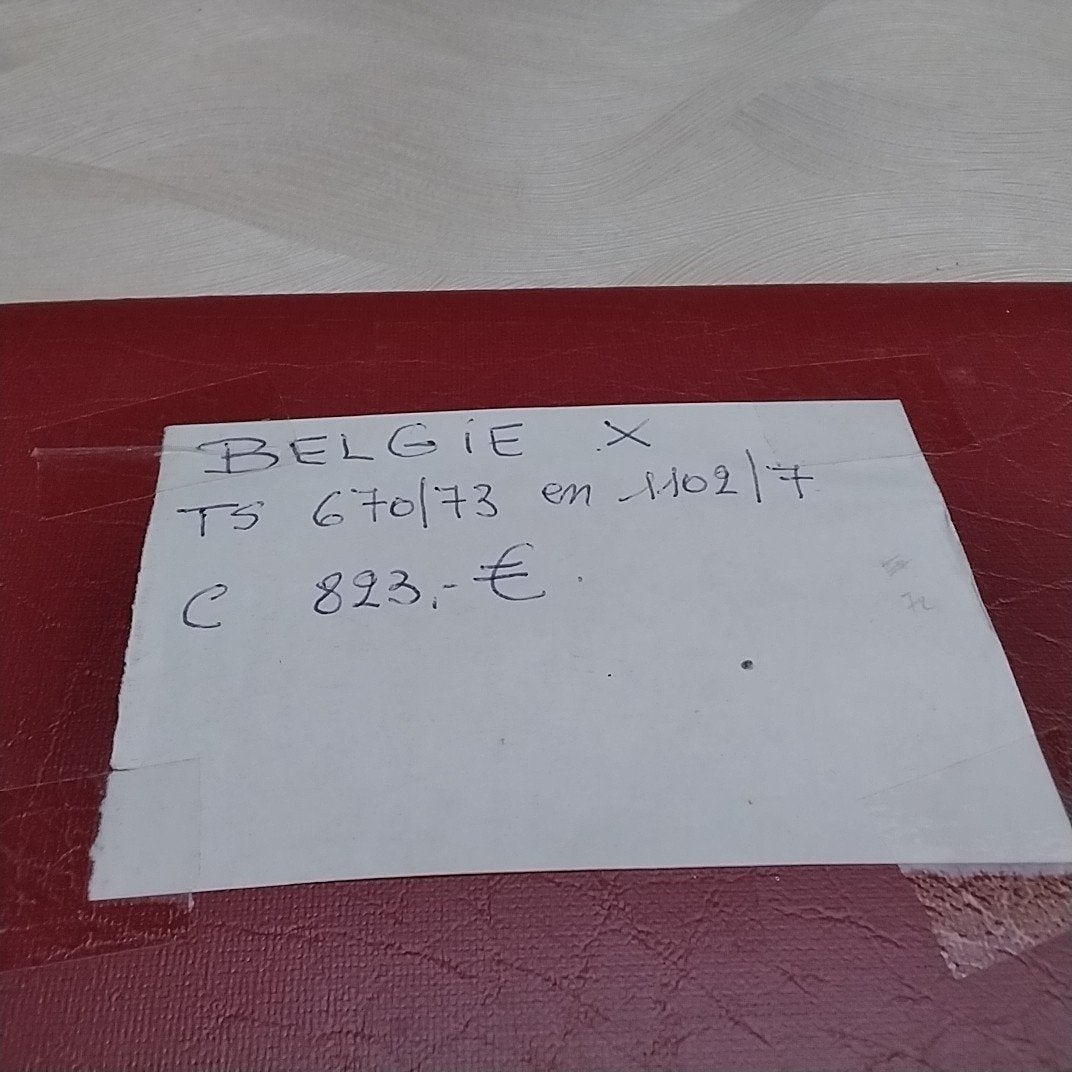 BELGIQUE X entre 670 et 1107 avec cote 823,00€, Enlèvement ou Envoi
