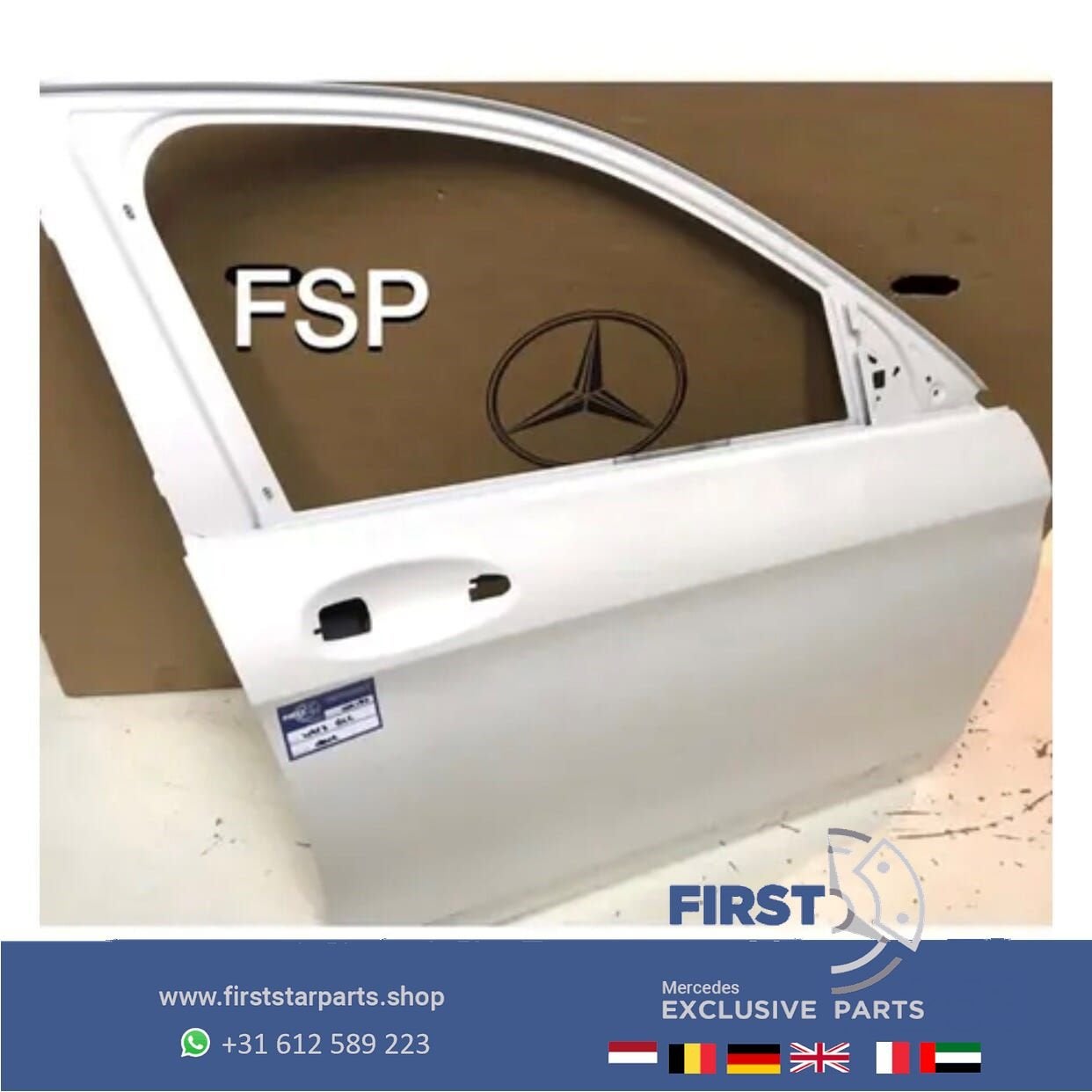 W253 GLC DEUR PORTIER WIT RECHTSVOOR Mercedes GLC Klasse 201, Auto-onderdelen, Gebruikt, -, Deur, Ophalen of Verzenden