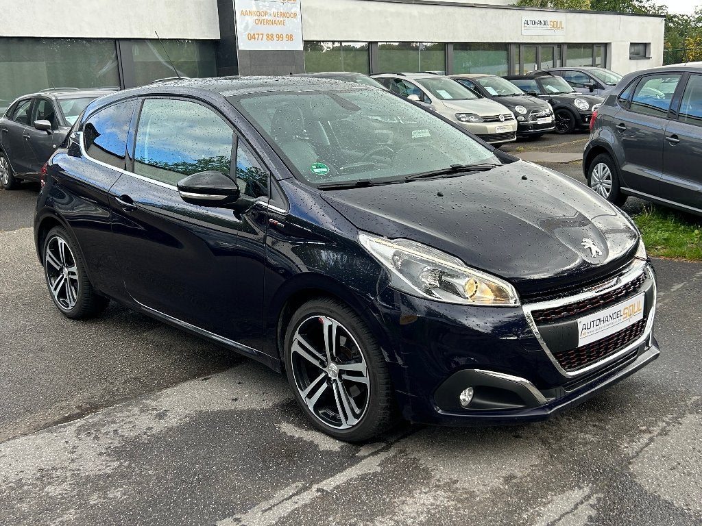 Peugeot 208 GT, 1.2i, 3/2016, 91.470Km, Airco, GPS, Garantie, Voorwielaandrijving, Stof, Euro 6, Blauw