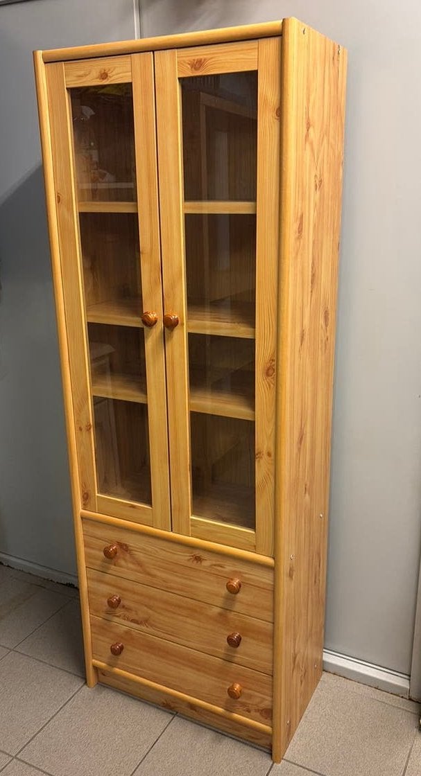 Grenen vitrine kastje, Enlèvement, Comme neuf